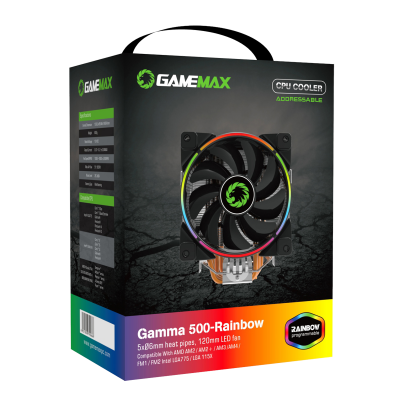 Ventirad GAMEMAX GAMMA 500-RAINBOW